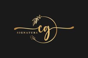 signature logo design vector