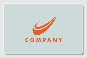 swosh logo design, double check mark logo design vector