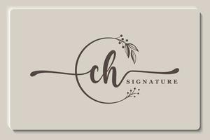 luxury signature logo design. Handwriting vector logo design illustration image