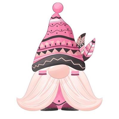 Cute Tribal Gnome Illustration