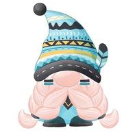 Cute Tribal Gnome Illustration vector