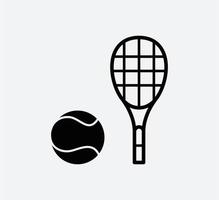 Tennis ball icon vector logo design flat style