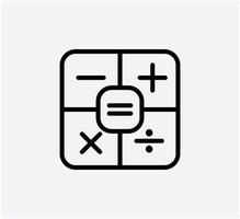 Calculator icon vector logo template