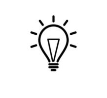 Bulb icon vector logo design template