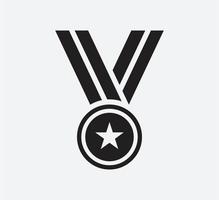 Medal icon vector logo design template