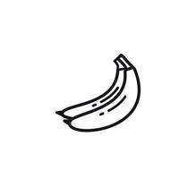 fruit banana icon logo design template vector