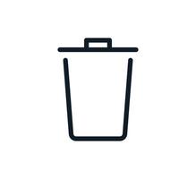 icono de reciclaje, plantilla de diseño de logotipo de vector de icono de basura