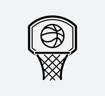 Free basketball net - Vector Art