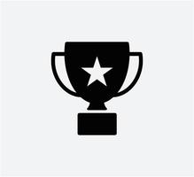 Trophy icon vector logo design template