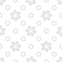 Seamless geometric pattern with gears. Black and white. vector