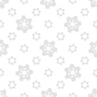 Seamless geometric pattern with gears. Black and white. vector