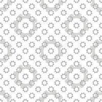 Seamless geometric pattern with gears. Black and white. vector