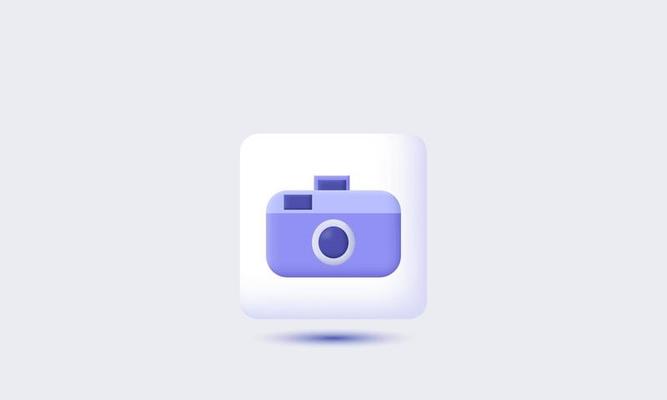realistic photo camera lens button vector 3d icon