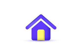 3d house icon