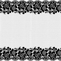 Abstract seamless lace pattern with flowers vector
