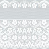 Abstract seamless lace pattern with flowers vector