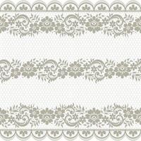 Abstract seamless lace pattern with flowers vector