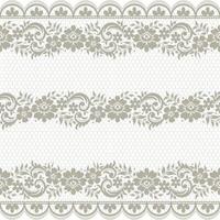 Abstract seamless lace pattern with flowers vector