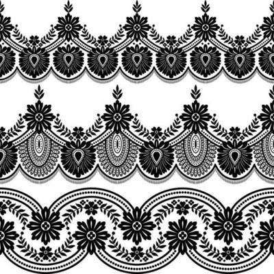 flower element set border