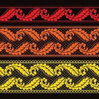 seamless damask pattern vector