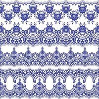 flower element set border vector