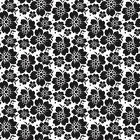 Abstract seamless lace pattern with flowers vector