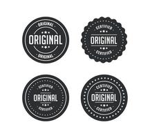 Vector commercial stamps set in modern style for business and design
