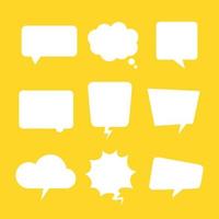 Vector speech bubbles in flat design