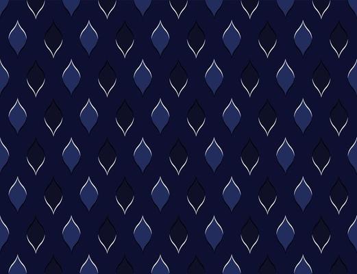 Dark blue Geometric ethnic pattern for background or wallpaper and clothing,skirt,carpet,wallpaper,clothing,wrapping,Batik,fabric,clothes, with dark blue triangle Vector, illustration