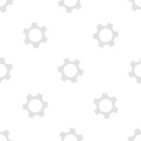 Seamless geometric pattern with gears. Black and white. vector