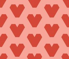 seamless patternaAbstract geometric seamless pattern with hearts, Valentine's Day background. vector