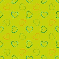 Heart seamless pattern. Valentines day background. vector