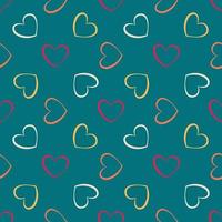 Heart seamless pattern. Valentines day background. vector