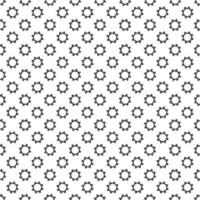 Seamless geometric pattern with gears. Black and white. vector