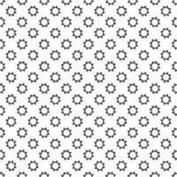 Seamless geometric pattern with gears. Black and white. vector