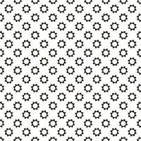 Seamless geometric pattern with gears. Black and white. vector