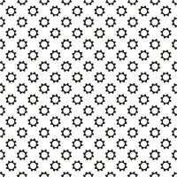 Seamless geometric pattern with gears. Black and white. vector