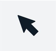 Pointer arrow icon vector logo design template