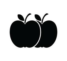 plantilla de diseño de logotipo de vector de icono de manzana