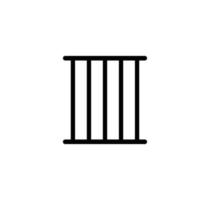 plantilla de diseño de logotipo de vector de icono de cárcel