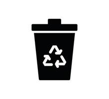 Recycle icon ,garbage icon vector logo design template