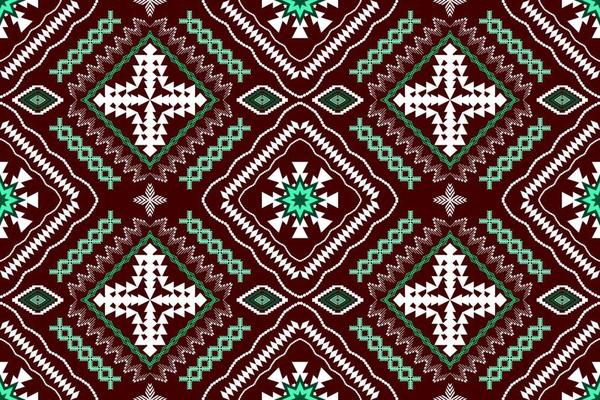 Geometric ethnic oriental traditional art pattern.Figure tribal embroidery style.Design for background,wallpaper,clothing,wrapping,fabric,element,,vector illustration.