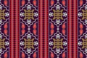 Geometric ethnic oriental traditional art pattern.Figure tribal embroidery style.Design for background,wallpaper,clothing,wrapping,fabric,element,,vector illustration. vector