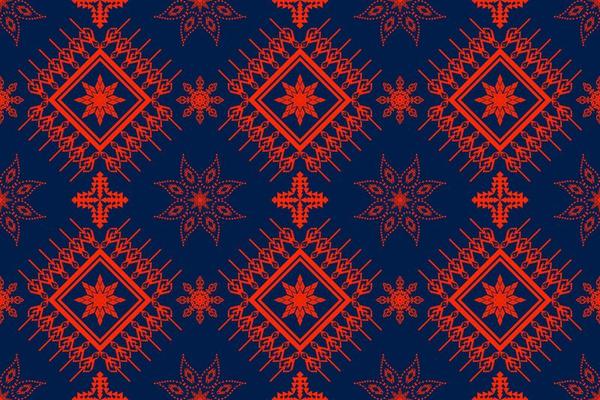 Geometric ethnic oriental traditional art pattern.Figure tribal embroidery style.Design for background,wallpaper,clothing,wrapping,fabric,element,,vector illustration.