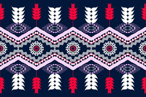 Geometric ethnic oriental traditional art pattern.Figure tribal embroidery style.Design for background,wallpaper,clothing,wrapping,fabric,element,,vector illustration.