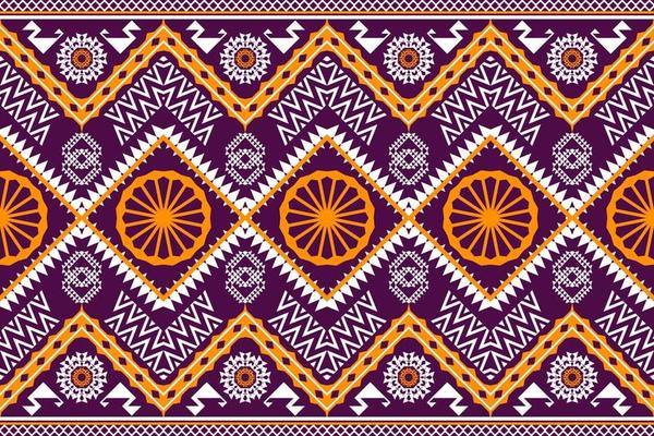 Geometric ethnic oriental traditional art pattern.Figure tribal embroidery style.Design for background,wallpaper,clothing,wrapping,fabric,element,,vector illustration.