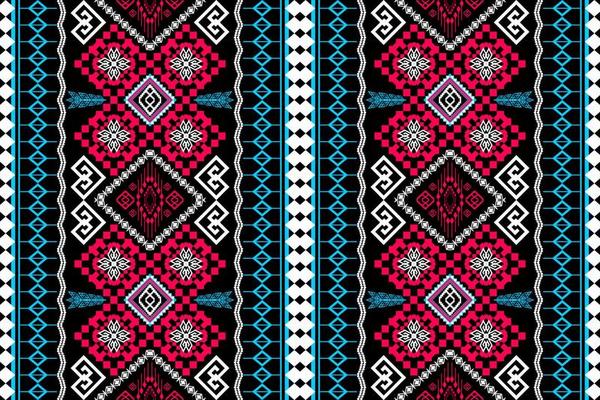 Geometric ethnic oriental traditional art pattern.Figure tribal embroidery style.Design for background,wallpaper,clothing,wrapping,fabric,element,,vector illustration.