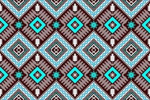 patrón de arte tradicional oriental étnico geométrico.figura estilo de bordado tribal.diseño para fondo, papel tapiz, ropa, envoltura, tela, elemento, ilustración vectorial.
