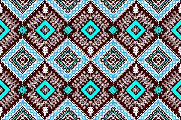 Geometric ethnic oriental traditional art pattern.Figure tribal embroidery style.Design for background,wallpaper,clothing,wrapping,fabric,element,,vector illustration.