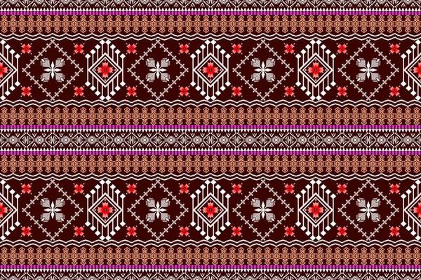 Geometric ethnic oriental traditional art pattern.Figure tribal embroidery style.Design for background,wallpaper,clothing,wrapping,fabric,element,,vector illustration.